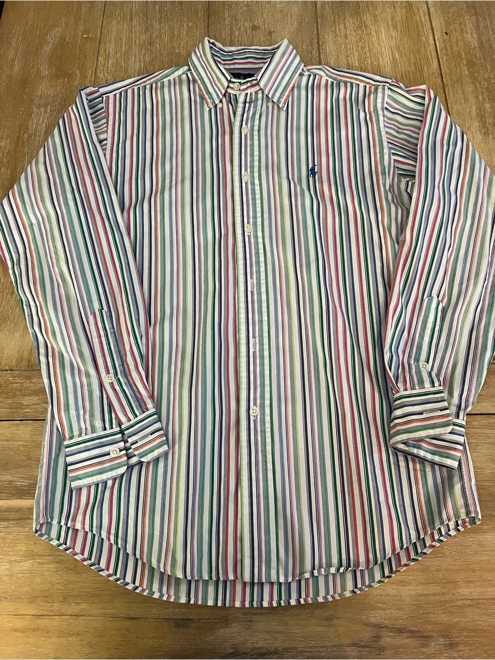 Ralph Lauren Multicolor Vertical Stripe Button-Down Shirt